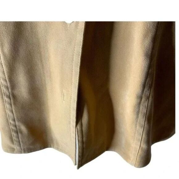 Vintage Talbots Petite Tops Shirt Women's Size Small Stretch Button Front Beige - Picture 5 of 7